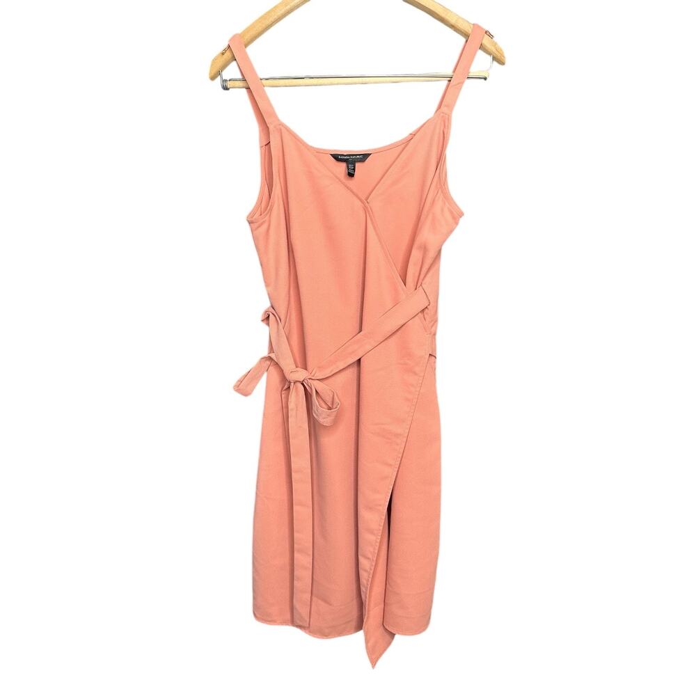 Banana Republic Peach Wrap Dress 12P